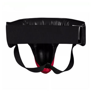 Protector Inguinal de Cuero PU de Estilo Profesional para Karate, Muay Thai, MMA, Boxeo, FIRST FITNESS INDUSTRIES, Negro - Product Image 2