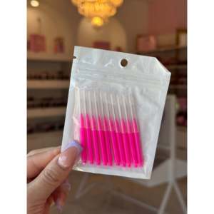 แปรงสีฟันสีชมพูสด 10 ชิ้น ชุดแปรงสีฟันพลาสติกเพื่อการทำความสะอาดอย่างมีประสิทธิภาพ - Product Image 1