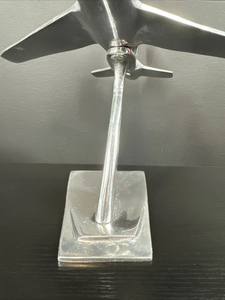 Statue de jet d'avion en aluminium argenté décoratif bureau affichage Jet Sculpture modèle d'avion Figurine en métal à collectionner - Product Image 6