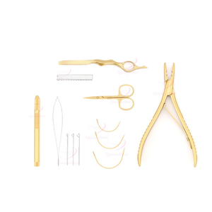 Kit Profesional de Extensiones de Cabello con Herramientas para Estilistas - Juego de Agujas en Forma de C con Tijeras - Product Image 1