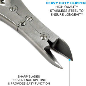 Cortaúñas de los pies para uñas encarnadas gruesas, cortaúñas quirúrgico de acero inoxidable, cortador, recortador, pinzas para Podología - Product Image 5