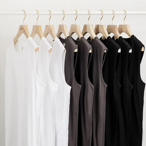 Wholesale Fashion Streetwear Blank 100% Cotton Fitness Vest <b>Men</b> <b>Sleeveless</b> <b>T</b>-<b>shirt</b> - Product Image 1