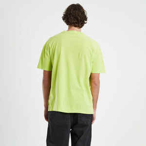 350 GSM T-shirt surdimensionné lourd Logo personnalisé T-shirt côtes col épais col montant T-shirt lourd de haute qualité pour hommes - Product Image 2