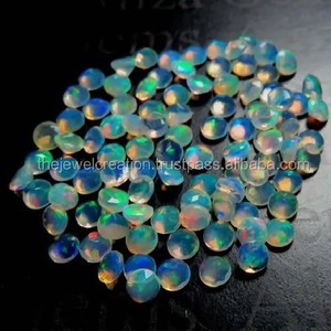 Pierre d'opale éthiopienne naturelle de 3mm ronde à facettes, semi-précieuse calibrée pour sertissage de bijoux Acheter un fournisseur en ligne - Product Image 2