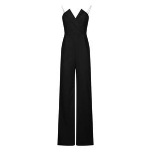 2025 Summer Strapless Romper for Women Solid Color High Waist Sleeveless Straight <b>Wide</b> <b>Leg</b> <b>Jumpsuit</b> Pockets Sexy ODM Formal Yoga - Product Image 2