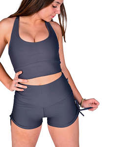 Haute qualité 100% coton décontracté femmes Shorts dernière conception avec impression de Logo personnalisé fermeture à la taille élastique respirant chaud - Product Image 2