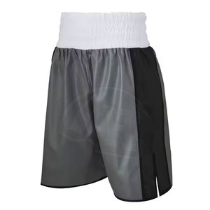 Short de boxe en satin unisexe Vêtements de gym et d'entraînement Short de boxe classique pour homme Couleur personnalisée disponible - Product Image 1