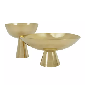 Bol élégant pour ustensiles de cuisine maison hôtel fête de mariage vaisselle bol à Fruits décor de table or plats à soupe de forme ronde - Product Image 3