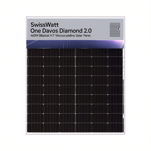 Panneau solaire monocristallin bifacial HJT SwissWatt One Davos Diamond 2.0 460W - Product Image 2
