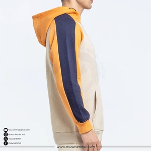 Sweat à capuche unisexe en molleton 100 % coton épais, personnalisé OEM, style streetwear oversize, avec broderie 3D et poche imprimée, idéal pour l'hiver - Product Image 4