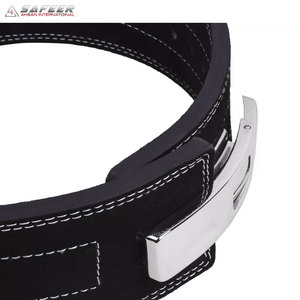 Cinturón de Cuero para Entrenamiento de Potencia, Cinturón de Levantamiento de Pesas con Hebilla de Palanca, Cinturón de Powerlifting con Logotipo Personalizado - Product Image 4