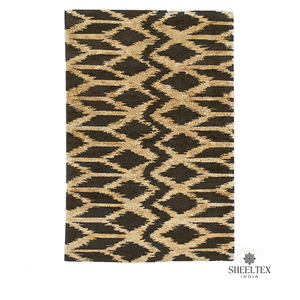 Ensemble de tapis de luxe personnalisés antidérapants, tissés à la main en jute, réversibles, durables, pour intérieur/extérieur, prêts à être expédiés - Product Image 2