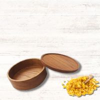 Fiambrera Bento japonesa de tres niveles de alta calidad con tapa de bambú Contenedor de alimentos para microondas El mejor precio de Indonesia