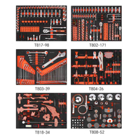 Chariot à outils en acier à 7 tiroirs pour réparation automobile, avec kit d'outils 404, verrouillable, pour mécaniciens et garage, vente en gros usine