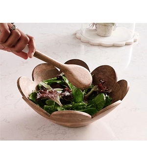 Juego de Tazones para Servir de Madera de Acacia con Diseño Bohemio, Ecológico, Personalizable con Logotipo, Venta al por Mayor, Utensilios de Cocina de Vietnam - Product Image 2