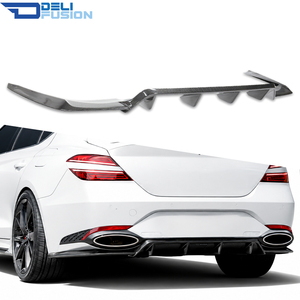 Pour Genesis G70 Facelift 2022, style DLF, diffuseur de pare-chocs arrière en fibre de carbone, aileron de voiture, séparateur, accessoires extérieurs - Product Image 1
