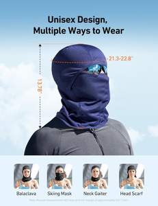 OEM Stretch Balaclava Polyester/Spandex <b>Ski</b> <b>Mask</b> for Men Thermal Full <b>Face</b> <b>Mask</b> Breathable Polyester Balaclava for Sports - Product Image 5