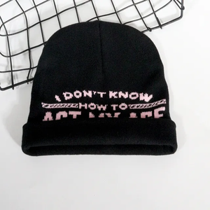 Gorro de Jacquard con logotipo personalizado, gorros hechos a mano para hombre, calidez de invierno, completamente forrado para escena de viaje - Product Image 6