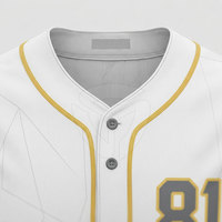 Maillot de baseball pour hommes, tissu élégant et durable, idéal pour les activités sportives et l'entraînement quotidien.