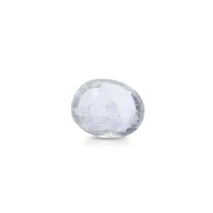 Zafiro Blanco Natural - 3.25 Quilates Corte Ovalado 1.5mm Tratado Térmicamente - Product Image 2