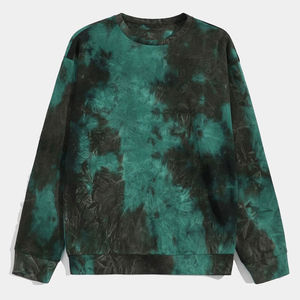 Slim fit Tie Dye sudaderas New Street Wear 2025 personalizado Simple cómodo Tie Dye impresión hombres sudaderas servicio OEM - Product Image 4