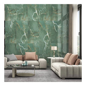 แผ่นหินอ่อนโอนิกซ์โบราณสีเขียวพื้นผิวขัดเงาดีไซน์ทันสมัย - Product Image 1