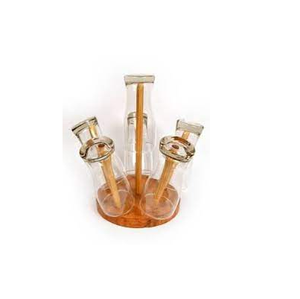 Support de verre à vin en bois, support à vin en bambou avec 6 supports de verre et produit personnalisé de taille Offre Spéciale - Product Image 5