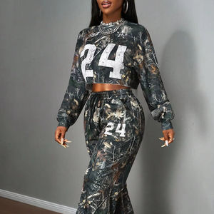 Chándal con logotipo personalizado al por mayor para hombre y mujer, traje deportivo de dos piezas, Sudadera con capucha y pantalones, traje de gimnasio, fabricante - Product Image 1