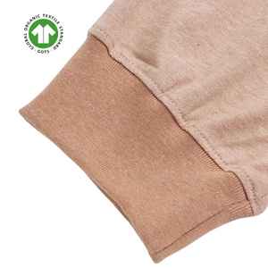 Pantalones de Jogger de algodón orgánico para mujer, Jersey marrón de 5,4 oz, transpirable, suave, con cintura elástica y puños acanalados - Product Image 4