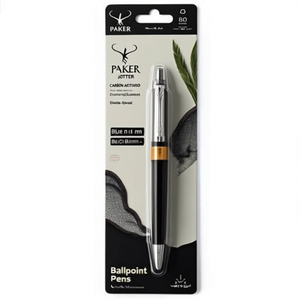 Parker Jotter C.C. Bolígrafo Azul de 1 mm, Punta Redonda, Cuerpo Resistente a la Humedad, Color Negro - Product Image 3