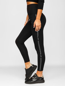 เลกกิ้งออกกำลังกายเอวสูงแบบสั่งทำพิเศษสำหรับผู้หญิง เนื้อผ้าโพลีเอสเตอร์ผสมสแปนเด็กซ์ถักอย่างดี ยืดหยุ่น ระบายอากาศได้ดี สไตล์เซ็กซี่ ความยาวเต็มตัว - Product Image 2