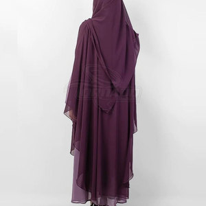 Robe Abaya pour femmes musulmanes, décontractée, en polyester respirant et léger, automne-hiver, longueur cheville, manches longues, personnalisable - Product Image 2