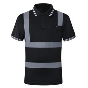 T-shirt réfléchissant personnalisable haute visibilité pour homme, style mi-montant, vêtement de sécurité extérieur avec logo personnalisé, collection 2026 - Product Image 2