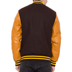 Haute Qualité Laine Corps En Cuir Véritable Manches Varsity Vestes Nouvelle Arrivée Letterman Baseball Varsity Hommes Vestes - Product Image 5