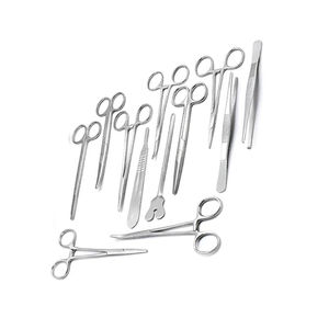 Ensemble d'instruments de micro-chirurgie en acier inoxydable de 13 pièces Source d'alimentation manuelle Outils chirurgicaux mineurs dans une boîte Kit de chirurgie - Product Image 4