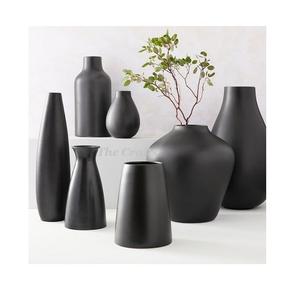Fer Noir Et Beige Couleur Vase À Fleurs Ensemble De 5 Pots De Fleurs De Taille Et De Forme Différentes Vase Au Prix Le Moins Cher - Product Image 4