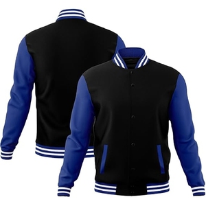 Chaqueta de béisbol con estampado personalizado de nueva moda de calidad premium Chaqueta de béisbol universitaria unisex Varsity para hombres Envío DDP - Product Image 1