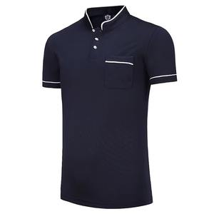 Venta al por mayor Hotel Fast Shop Unisex transpirable Lino Polo camisa café restaurante Catering camarero camarera ropa de trabajo Polo camisa - Product Image 4