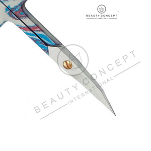 Tijeras para Cutículas de Acero Inoxidable Curvadas para Diestros, Duraderas, con Punta de Cuchilla Afilada o Redonda, Opción de Logotipo Personalizado para Manicura/Pedicura - Product Image 6