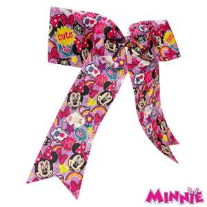 Mickie et Minnie Mouse grand arc de cheveux imprimé accessoire de style amusant pour les cheveux habiller - Product Image 2