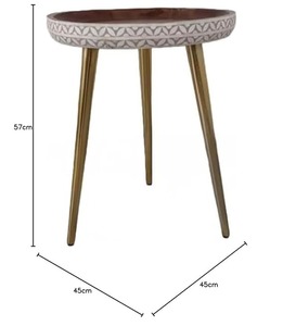 Tabouret de table console en incrustation d'os au design moderne pour chambre à coucher et salle d'école Production en gros par une entreprise de fabrication - Product Image 1