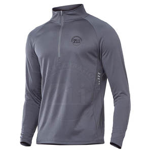 Camisetas de Compresión para Hombre, Nuevo Estilo, de la Mejor Calidad, con Cierre de 1/4, Spandex/Poliéster, Transpirables, Ligeras, Ajustadas, para Uso en Exteriores - Product Image 1