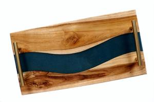 Plateau en résine de bois de qualité supérieure, plateau de service moderne fait à la main pour table basse, plateau de service et usage quotidien au prix direct d'usine - Product Image 4