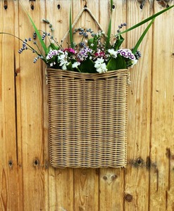 Wicker Wall <b>Basket</b> <b>for</b> <b>Flowers</b> Handmade Storage <b>Baskets</b> Natural Rattan Modern Multifunction Made in Viet Nam - Product Image 6