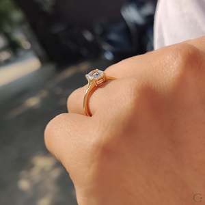 แหวนเพชรทรงคุชชั่นแบบแยกส่วน - Product Image 6
