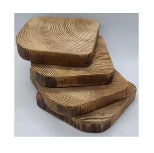 Posavasos de madera de alta calidad Posavasos cuadrados de color natural utilizados para posavasos de oficina en casa por artesanía creciente - Product Image 4