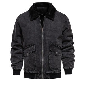 Chaqueta Vaquera de Estilo Urbano para Hombre, Estilo Americano, Diseño de Motociclista, Sensibilidad de Moda, Ajuste Casual, Estilo Informal - Product Image 2