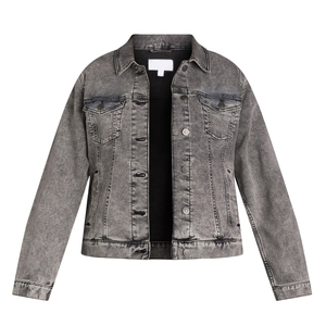 Nouveau Western surdimensionné tendance mode Style à capuche Ropa De Mujer bleu Denim veste col rabattu déchiré vêtements femme veste - Product Image 6