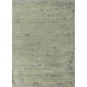 Alfombra Kavi Verde de Lana y Seda de Bambú Anudada a Mano, Diseño Teoría del Caos, 10mm, 100% Lana, Rectangular, para Hogar, Dormitorio, Pasillo, Esk-316 - Product Image 1