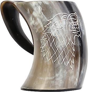 La mejor calidad, tazas de cuerno de búfalo, cuernos para beber, taza de cuerno vikingo indio, jarra con personalizar - Product Image 3
